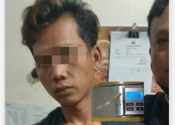 Unit Reskrim Polsek Bangun Ringkus Pemuda Simpang Bahjambi Lagi Nyabu