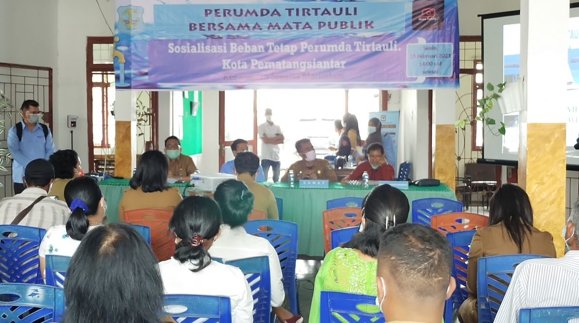 Perumda Tirtauli Gelar Sosialisasi Beban Tetap di Siantar Marimbun