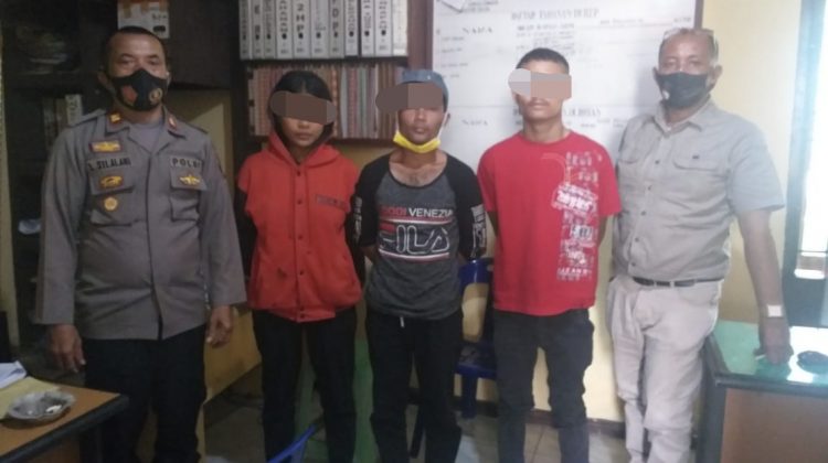 Meresahkan Warga, Polsek Raya Ringkus Tiga Pelaku Curas