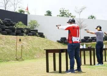 Tingkatkan Sinergitas, Kapolres Simalungun Gelar Laihan Menembak bersama TNI-Polri dan Forkopimda