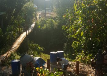 JEMBATAN GANTUNG MAYANG RAJA MALIGAS DI REHAB