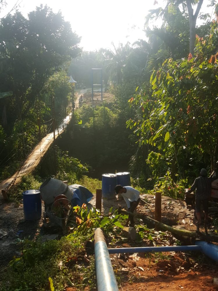 JEMBATAN GANTUNG MAYANG RAJA MALIGAS DI REHAB