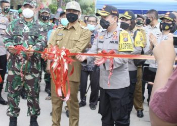 Kapolres Pematang Siantar bersama Forkopimda Resmikan Kampung Paten Sitiur Tomuan
