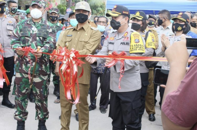 Kapolres Pematang Siantar bersama Forkopimda Resmikan Kampung Paten Sitiur Tomuan