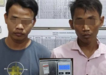 Polres Simalungun Ringkus Dua Pria Pengangguran Pemilik Shabu