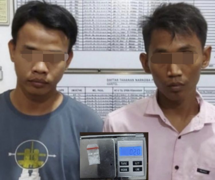 Polres Simalungun Ringkus Dua Pria Pengangguran Pemilik Shabu