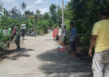 Koramil 09/TB Gotong Royong Dengan Masyarakat