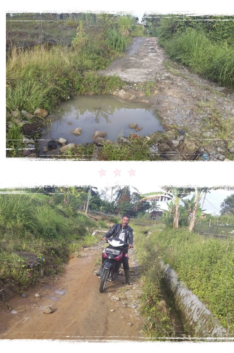 Jalan Penghubung Antar Dusun Rusak Parah