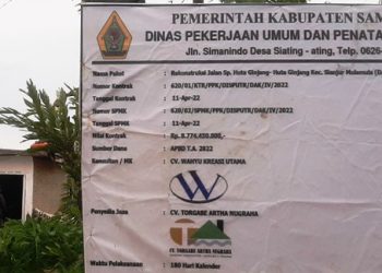 Pejabat Dinas PUTR Samosir Takut Tegas Kepada Kontraktor Asal Jakarta?