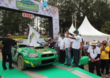 60 Perally Nasional Ramaikan Danau Toba Rally 2022 di HTI TPL Sektor Aek Nauli