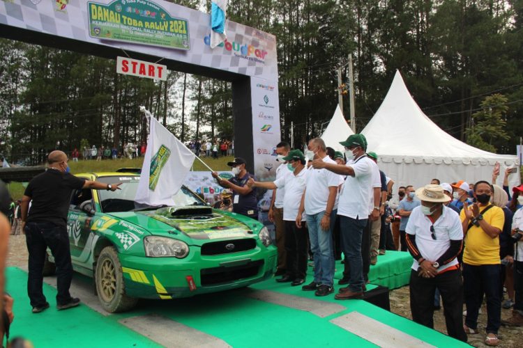 60 Perally Nasional Ramaikan Danau Toba Rally 2022 di HTI TPL Sektor Aek Nauli