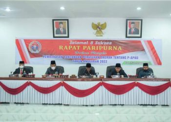 Ranperda P-APBD Humbahas T.A 2022 Disetujui Menjadi Perda