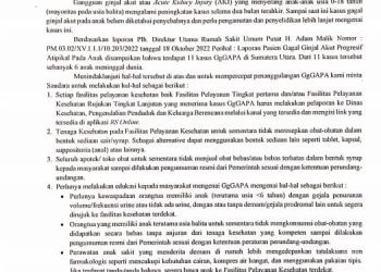 BUPATI HUMBAHAS DOSMAR BANJAR NAHOR TERBITKAN SURAT EDARAN TENTANG PENANGGULANGAN GgGAP