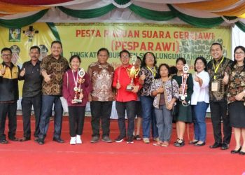 PESPARAWI KABUPATEN SIMALUNGUN 2022 DITUTUP, KEC. RAYA JUARA UMUM