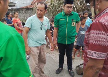 DPC PPP ASAHAN BANTU KORBAN KEBAKARAN  DENGAN MEMBERIKAN SEMBAKO