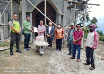 TPL Sektor Aek Nauli Berikan Bantuan Semen Pembangunan Gereja