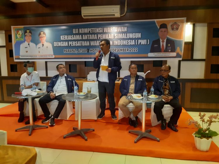 Ketua DPRD Simalungun Apresiasi Pelaksanaan Uji Kompetensi Wartawan