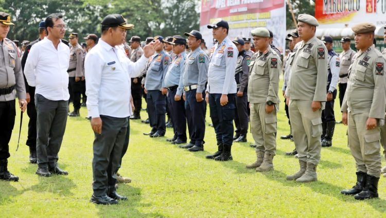 Bupati Pimpin Apel Gelar Pasukan Pengamanan Pilpanag
