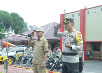 BUPATI ASAHAN PIMPIN APEL GELAR PASUKAN OPERASI KETUPAT 2023