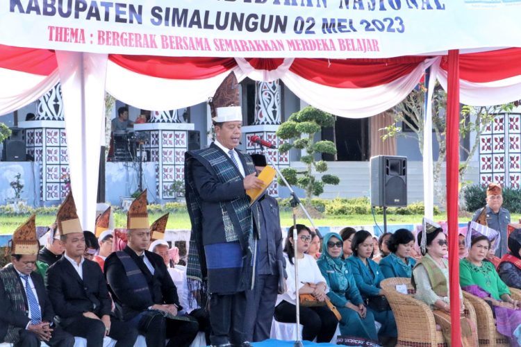 MERDEKA BELAJAR MENJADI THEMA PERINGATAN HARDIKNAS 2023 DI KABUPATEN SIMALUNGUN