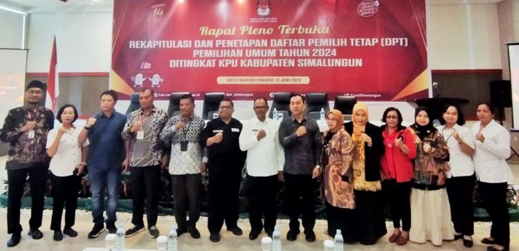 Hasil Pleno KPU, Sebanyak 743.271 DPT Di Simalungun