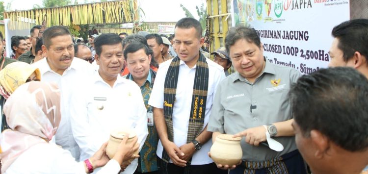 Menko Perekonomian RI Launching Closed Loop Kawasan Pertanian Terpadu Simalungun