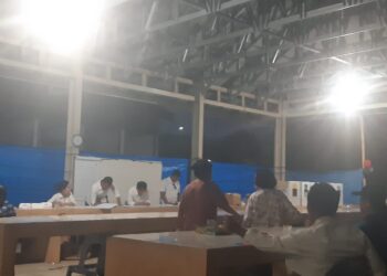 Balairong PD.Pasar Horas Jaya Digunakan Menjadi TPS