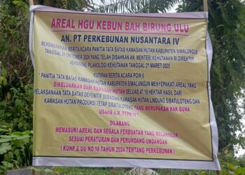 PTPN IV, MELANGGAR HUKUM. TANCAPKAN PLANG KEPEMILIKAN DI LAHAN YANG BUKAN MILIKNYA.K