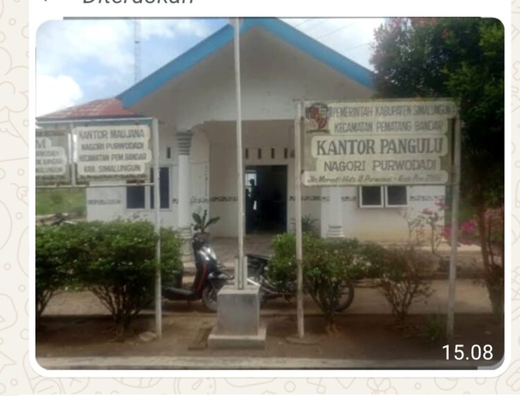 DANA DESA NAGORI PURWODADI, TIDAK CAIR, KARENA PANGULU TIDAK UNDANG MAUJANA SAAT MUSRENBANG.
